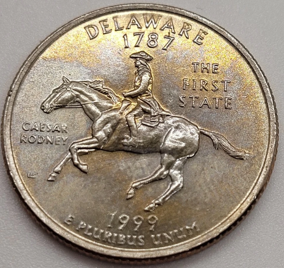 1999 Delaware 1787 The First State Quarter Dollar Coin (AMAZING CONDITION) - Image 2 of 4