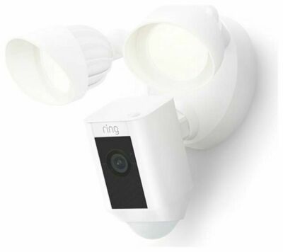 Ring Floodlight Cam Wired Plus weiß - Überwachungskamera Außen mit Flutlicht
