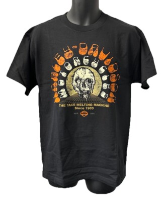 Harley Davidson Mens The Face Melting Machine Short Sleeve T