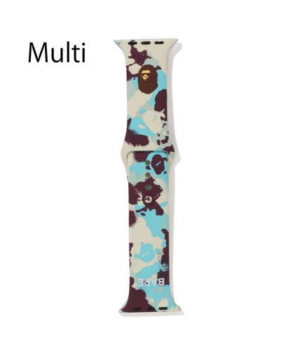 A BATHNIG APE Men's Goods MAP CAMO WATCH BAND FOR APPLE WATCH 1L30182054 b - 第 11/17 張圖片