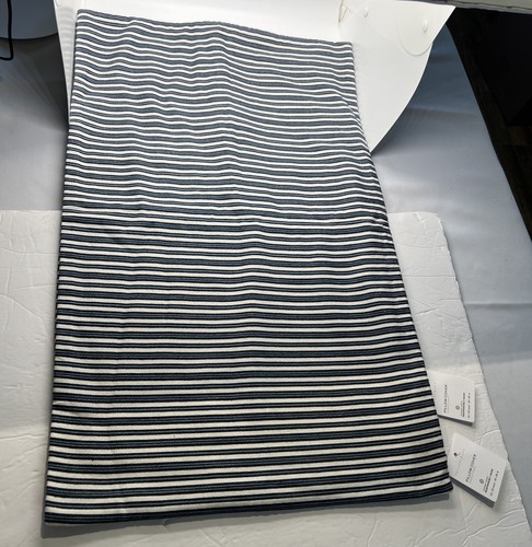 Pottery Barn Bryer Pillow Covers Striped Lumbar 2 Blue Coastal Beach 16” x 26” - Picture 2 of 24