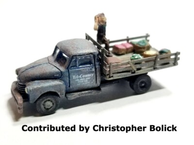 Showcase Miniatures N Scale 1961 C Class Pickup Truck Kit - Unassembled White Metal Model Train Scenery - View #5