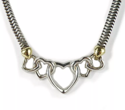 Tiffany & Co. Necklace Triple Star Sterling Silver 925 K18 Tiffany & Co. Necklace Triple Star Sterling Silver 925 K18
