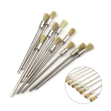 5/10/20PCS Rotary Steel Wire Tool Brass Brush Drill Polishing Wheel for Dremel