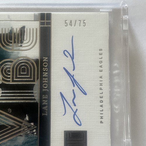 2024 Impeccable Vibe Auto Lane Johnson #/99 Eagles SB Champ On Card Autograph - Picture 2 of 3