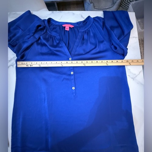 Lilly Pulitzer Long Sleeve Satin Dress in Large - Picture 6 of 8