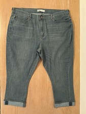 Signature by Levi Strauss Capri Jeans Womens 20 Blue Mid Rise Stretch Plus