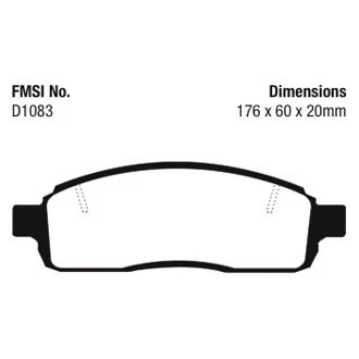 For Ford F-150 1997-2004 EBC ED91259 ED+ Extra Duty Front Brake Pads Foto 3 de 4