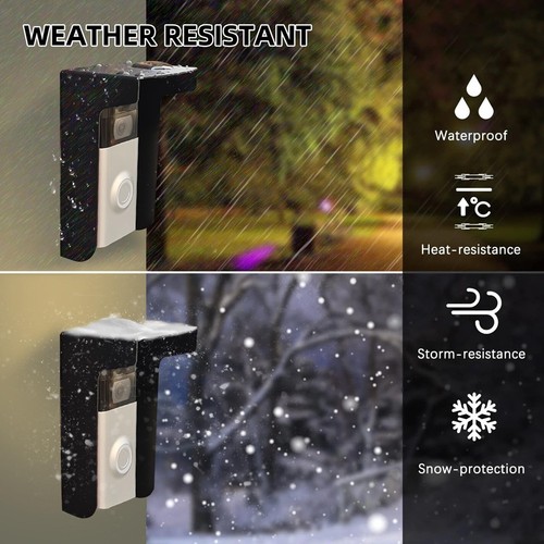 Doorbell Rain Cover Doorbell -Glare Cover, Steel Doorbell Weather-Blocking5930 - Picture 4 of 7