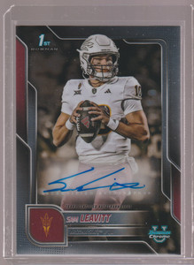 2025 Bowman Chrome University SAM LEAVITT 1st Auto Arizona State