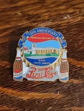 Pepsi-Cola 100th Anniversary 1898-1998 Enamel Pin Huron, South Dakota