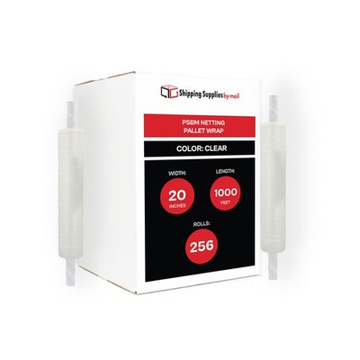 Netting Stretch Pallet Wrap Stabilizes and Vents 20'' x 1000' 256 Rolls