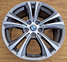 BMW X1 F48 18" GENUINE STYLE 568 FERRIC GREY DIAMOND CUT REFURBISHED WHEEL T201