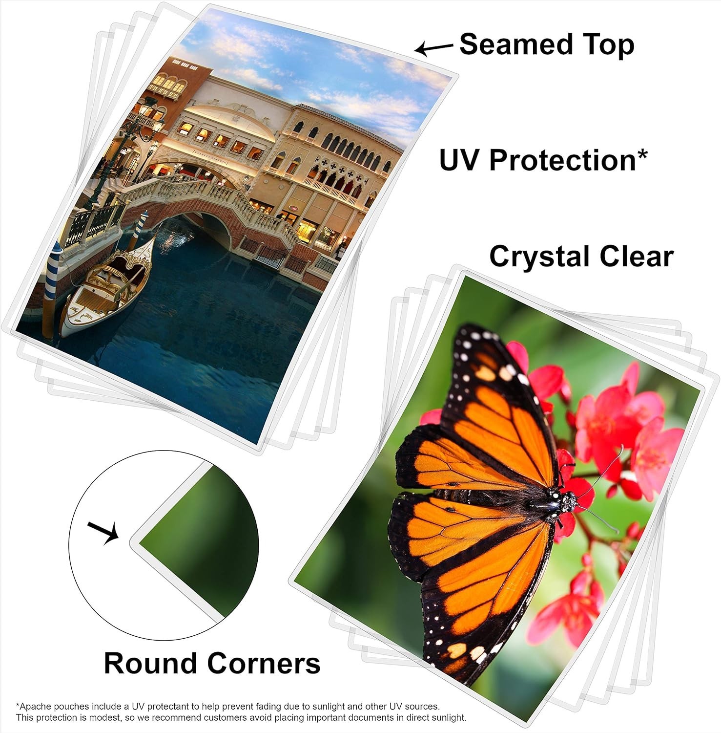 Laminating Pouches 3 Mil Letter Size 8.5x11 Clear 100 Pack Office School Supp...