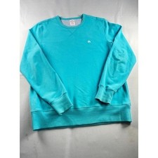 Brooks Brothers Dadcore Mens Turquoise Blue Crewneck Sweatshirt Logo Pullover M