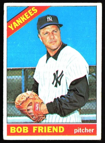 1966 Topps #519 Bob Friend Corner Crease