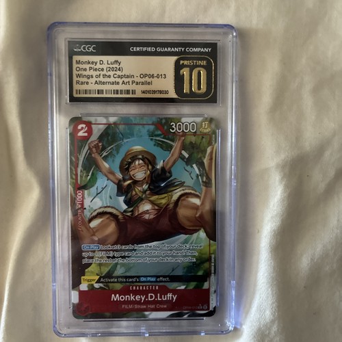 CGC 10 MONKEY D. LUFFY #13 (OP06-013) ALT ART WINGS OF THE CAPTAIN ONE PIECE