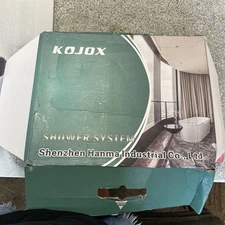 KOJOX 12 Inch Shower System w/ High Pressure Rainfall Shower Head New In Box