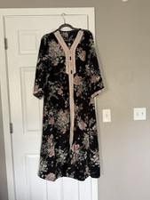SHEIN Floral Boho Bohemian Modest Arab Long Maxi Dress