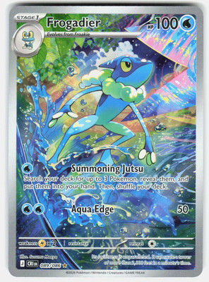 Pokemon Frogadier 089/086 Me04: Chaos Rising Illustration Rare