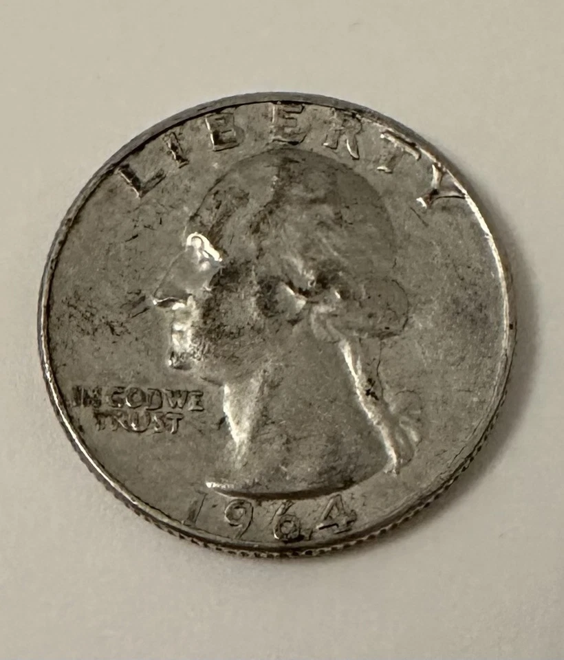 1964 D Washington Quarter- AU - Image 3 of 4