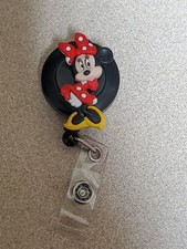 minnie mouse badge reels Cabochon Cutie Work ID Holder