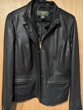 Eddie Bauer Womens Size Large Genuine Lamb Leather Jacket Classic