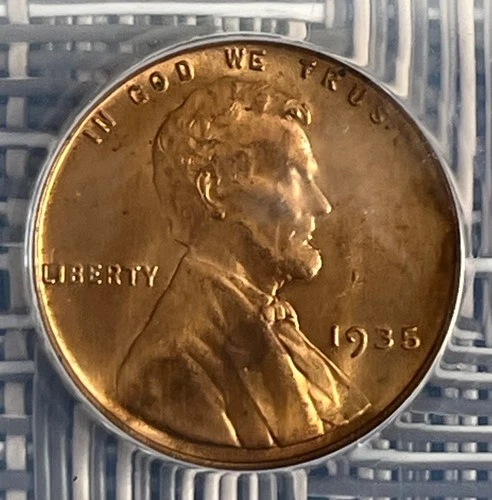 1935 Lincoln Wheat Cent, ANACS MS-64 RD