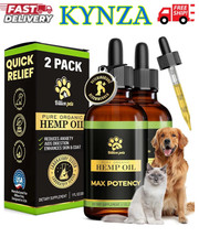 Hemp Oil for Dogs and Cats - Helps with Anxiety, Pain, Stress, Sleep, Arthritis,