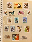 Worldwide Bird Stamp Collection Album 20 Pages Vintage 1910-1988 Stamps C20 G113