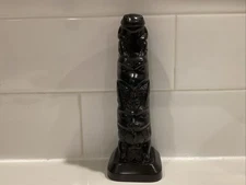 BOMA 8.1" Argillite Resin Totem Pole Statue Made In Canada 1969