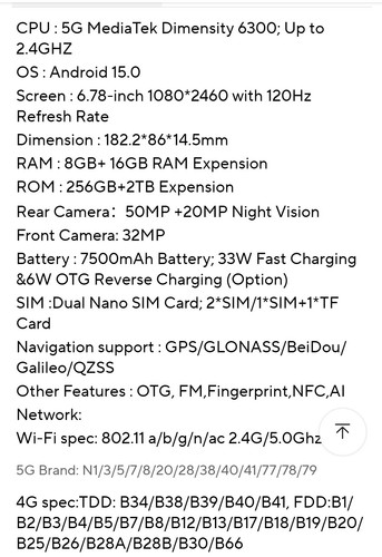 Blackview BL7000 5G AI Rugged 24+256GB Unlocked 7500mAh Orange Android 15 Phone - 第 11/17 張圖片