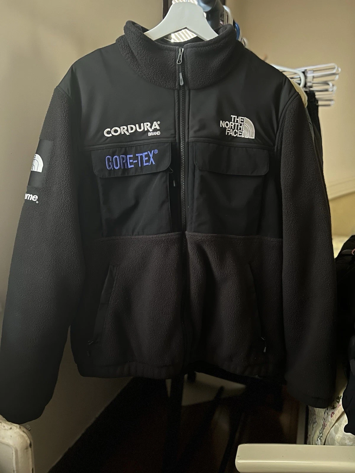 Supreme the north face expedition pile nero fw18 taglia media