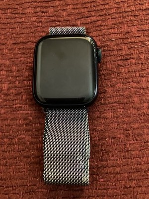 Apple Watch Series 8 41mm Graphite aluminum  metal LOOKS GOOD GPS NAVI