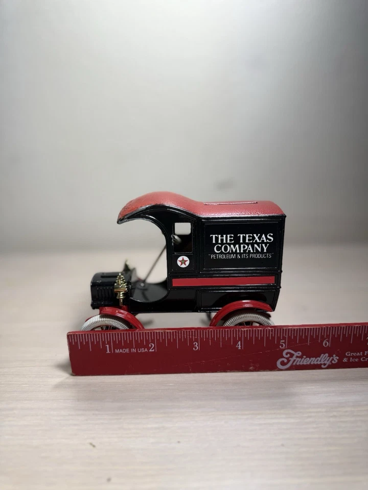 Ertl Texaco The Texas Company 1905 Ford's First Delivery Diecast Coin Bank con LLAVE Foto 4 de 4