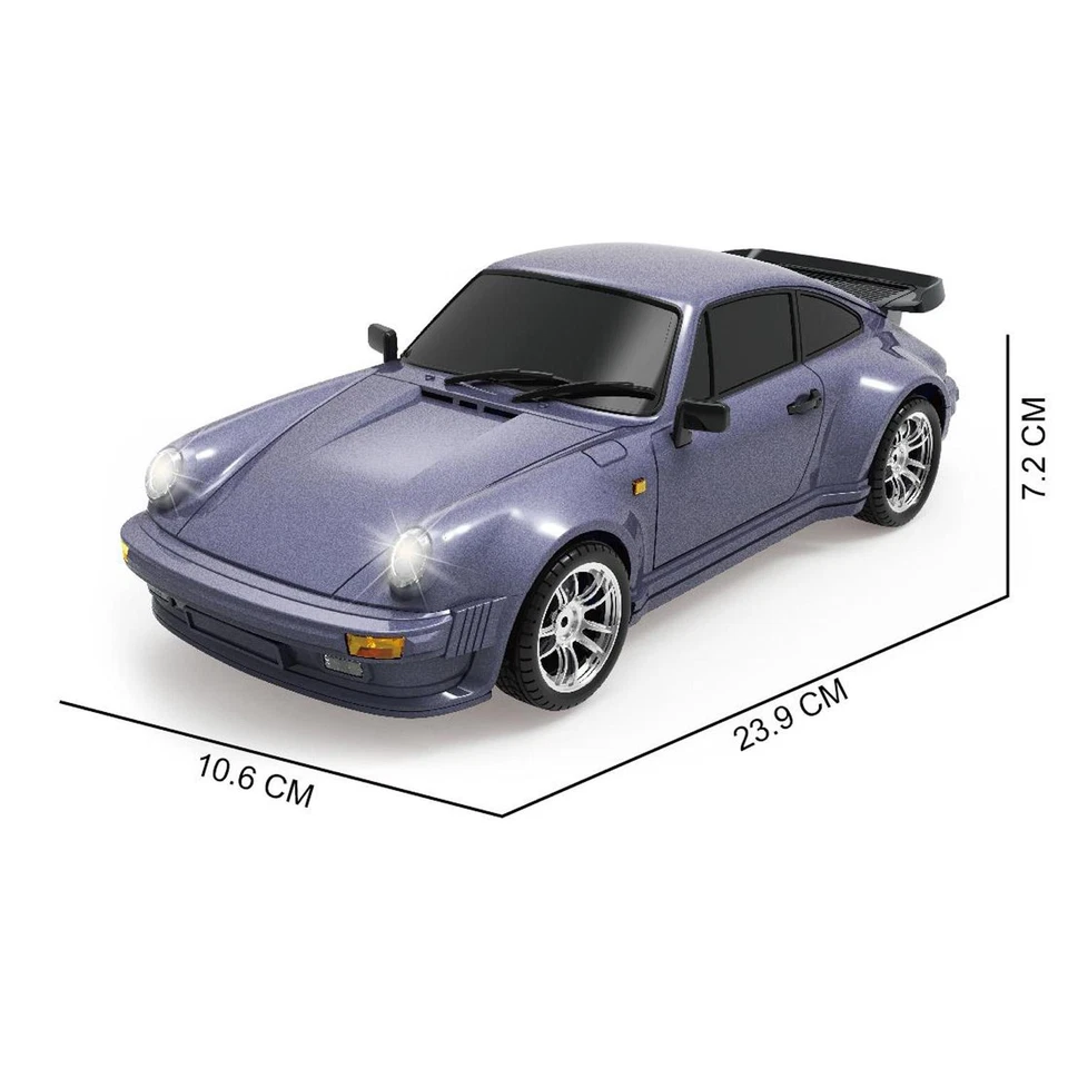 1:18 2.4G 4*2 RC Drift Car LDRC LD1898 Racing Vehicle 911 Gyroscope Metal Shell - Image 2 of 3