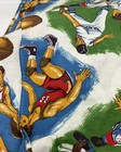 Vintage 1970s Sports Players Flat Bedsheet Football Basketball Baseball Soccer — photo 3