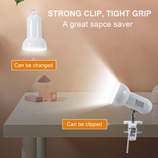 LED Metal Clip on Light Clip on Lamp for Desk, 360 Adjustable Clamp Reading ...