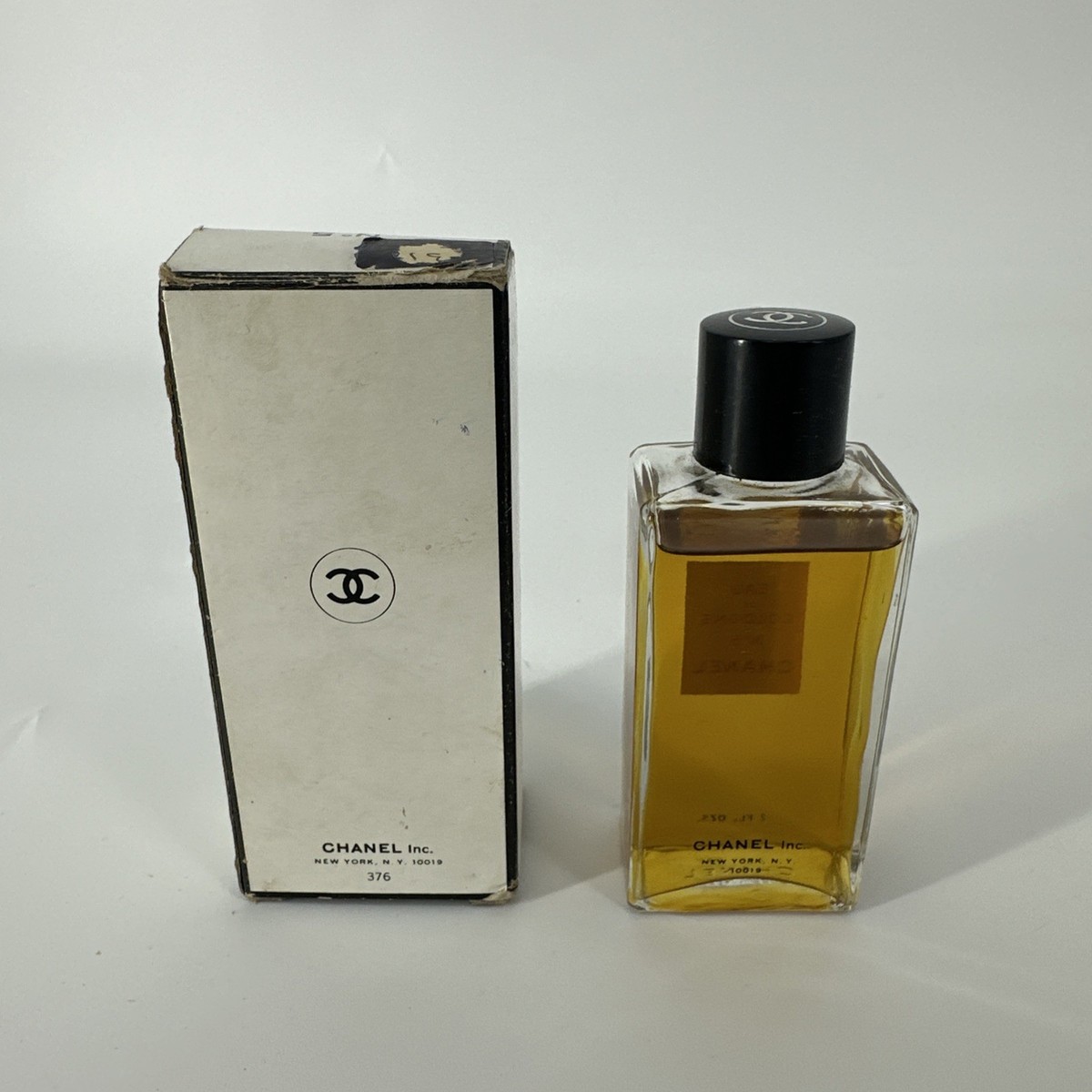 RARE Vintage 1960s Chanel No 5 Eau de Cologne 2 fl oz NEW OPEN BOX
