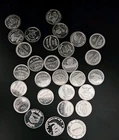 Lot Of 29, One Gram .999 Silver Rounds, Total 1oz Silver, Various Designs, Lot 4