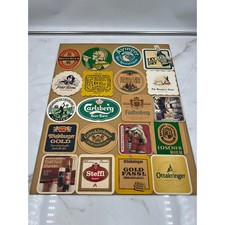Vintage Beer Coaster Collection Germany Austria Carlsberg Beck's Holsten