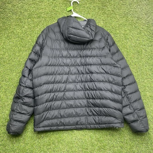 Eddie Bauer EB650 Down Puffer Jacket Mens Large Hooded Zip Up Winter Gorp image 2