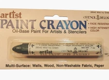 Artist Paint Crayon wild Ivy Green Oil Base Artist Stenciler 26542