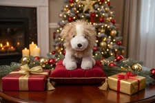 Ganz Webkinz Cocker Spaniel HM011 Plush Dog Stuffed Animal Spiky Fur No Code