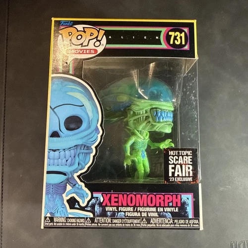 Funko Pop Movies Alien XENOMORPH 731 Hot Topic Scare Fair Exclusive Black Light