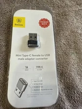 Baseus Mini USB-C Type-C Female Interface Convert to USB Male Adapter Converter
