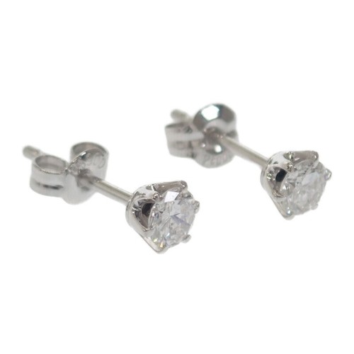 Designer Jewelry Earrings Pt900 Platinum Diamond Ladies TGIS - Picture 2 of 9