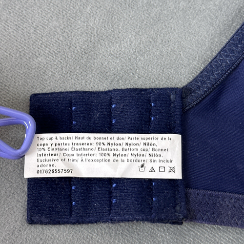 Lilyette by Bali Minimizer Comfort Lace Underwire Bra Size 34DD Blue 0428 - Picture 10 of 10