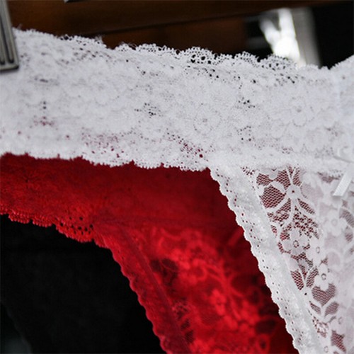 Sexy Sissy Pouch Panties Mens Sheer Lace G-String Gay Underwear Lingerie Thongs - Picture 7 of 14