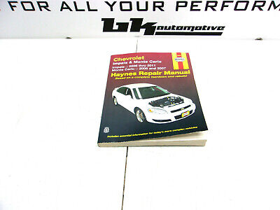 06-07 Monte Carlo Haynes Repair Service Shop Manual 9678 2006-2011 Chevy Impala